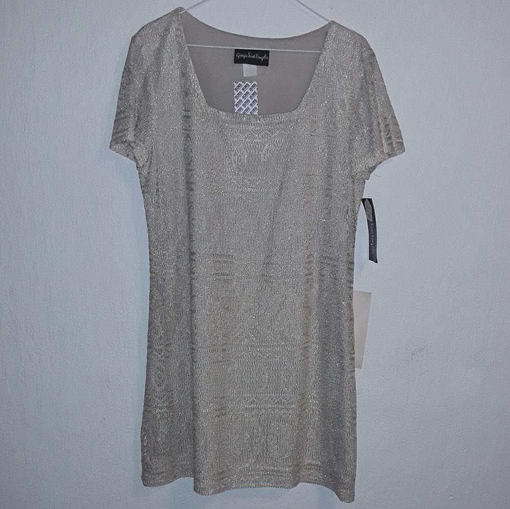Mini Cocktail Dress, Shimmery & Form Fitting
